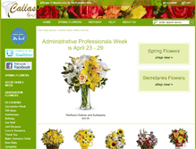 Tablet Screenshot of callasflorist.com